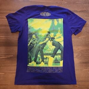 Jonas Brothers Remember This Tour Shirt Size M Purple & Neon Green Graphic Print